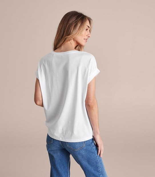 Supima Roll Cuff T-Shirt