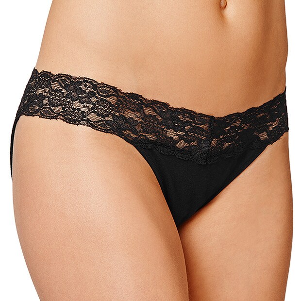 Tanga Lace Briefs - Black Tanga Lace Briefs - Black
