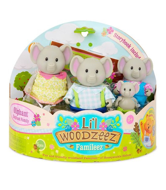Li'l Woodzeez Elephant Family