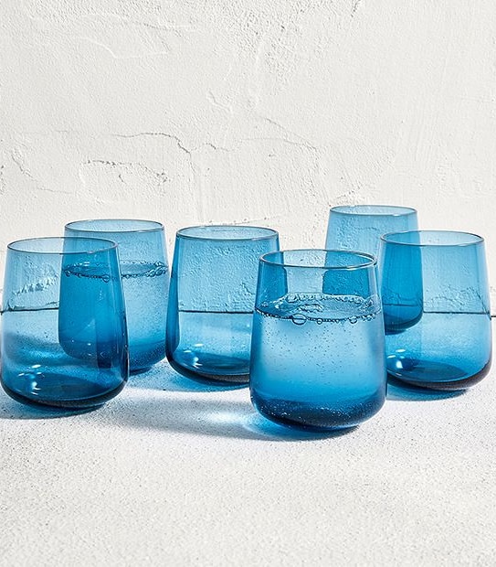 Set Of 6 Assorted Short Glasses