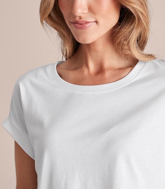Supima Roll Cuff T-Shirt