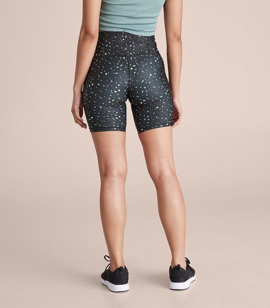Active Printed Long Bike Shorts
