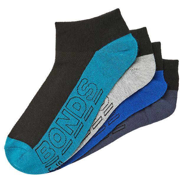 Bonds 4 Pack Low Cut Lightweight Socks Bonds 4 Pack Low Cut Lightweight Socks