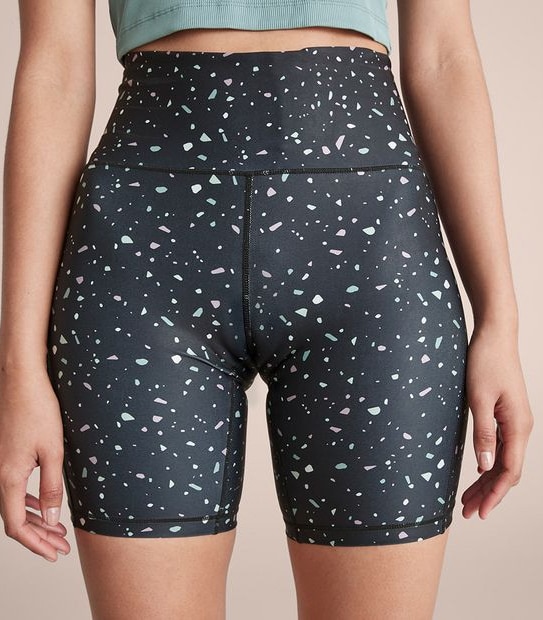 Active Printed Long Bike Shorts