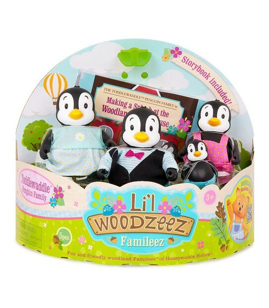 Li'l Woodzeez Penguin Family
