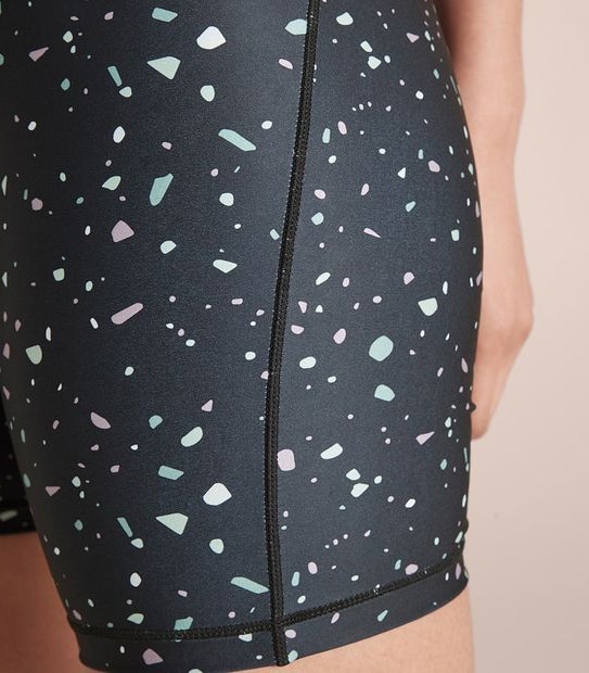 Active Printed Long Bike Shorts