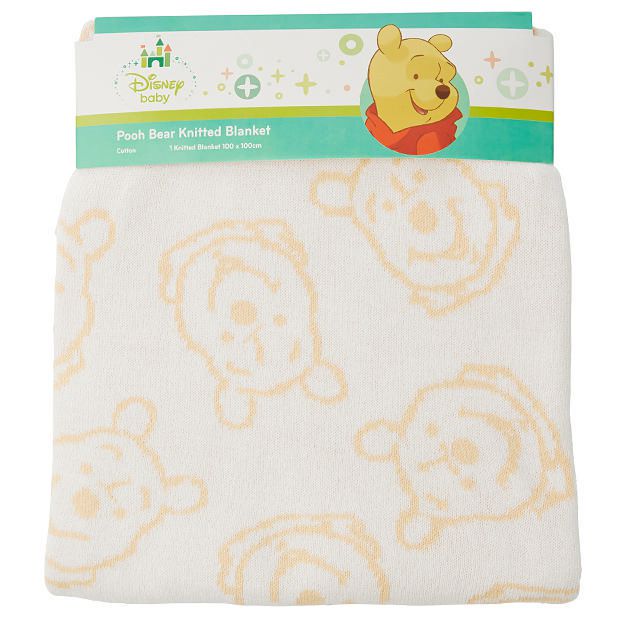 Disney Baby Winnie The Pooh Jacquard Knit Blanket