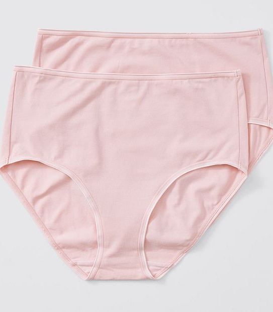 2 Pack Aloe Vera Infused Full Briefs - Pink