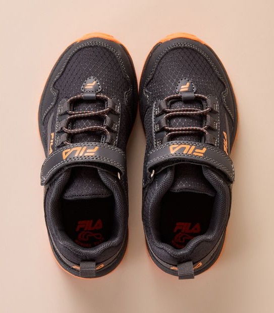 Fila Kids Junior Arpino Runners - Charcoal/Orange