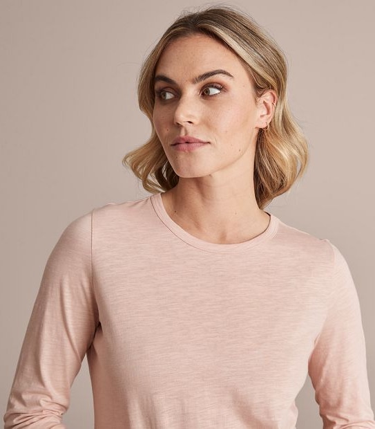 Australian Cotton Long Sleeve Slub TShirt Target Australia