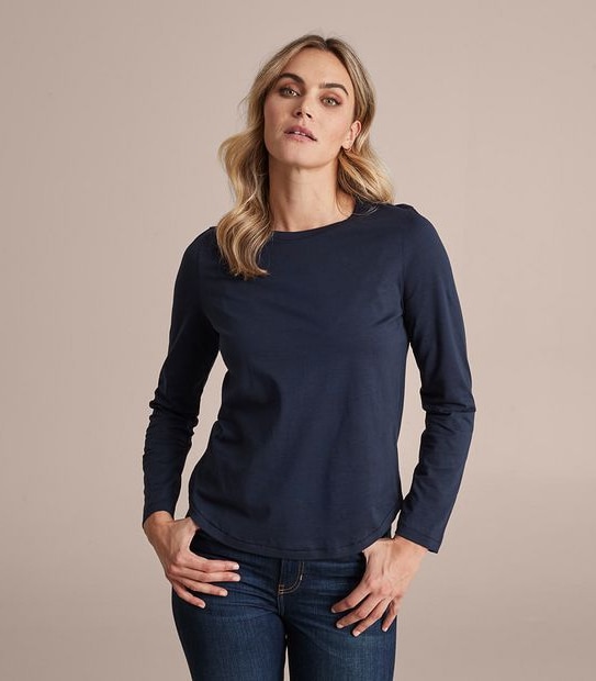 Australian Cotton Long Sleeve Slub TShirt Target Australia