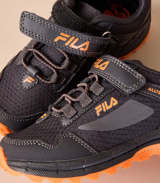 Fila Kids Junior Arpino Runners - Charcoal/Orange