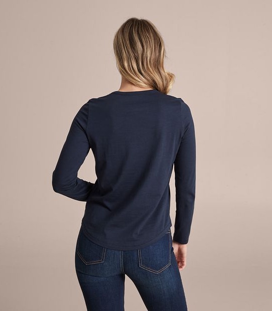 Australian Cotton Long Sleeve Slub TShirt Target Australia