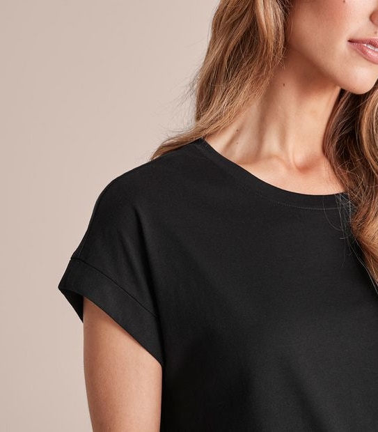 Supima Roll Cuff T-Shirt