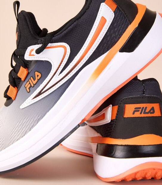 Fila Kids Senior Piacenza Sneakers - Black/Orange