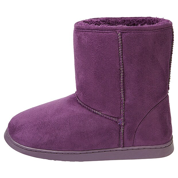purple slipper boots