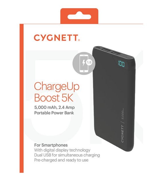 Cygnett ChargeUp Boost 5k mAh Powerbank