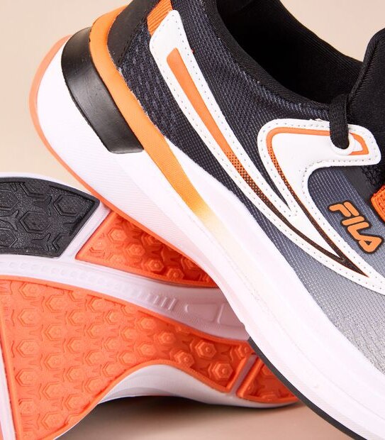 Fila Kids Senior Piacenza Sneakers - Black/Orange