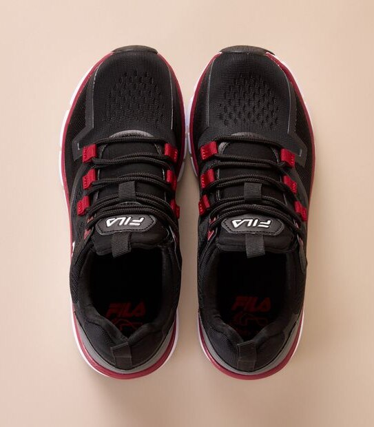 Fila Kids Senior Livorno Sneakers - Black/Red