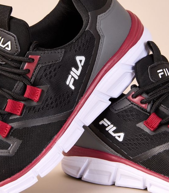 Fila Kids Senior Livorno Sneakers - Black/Red