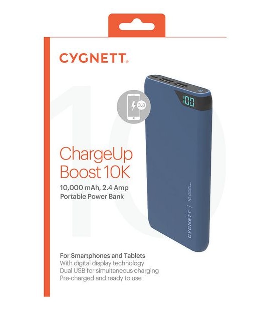 Cygnett ChargeUp Boost 10K, 10,000mAh Power Bank