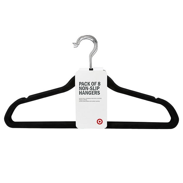 Tagr Non Slip Hangers With Black Flocking 8 Pack By Target Target