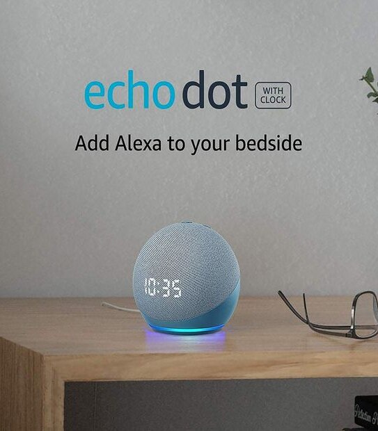 Echo Dot 4th Gen, Smart Speaker with Alexa Blue - B085M6675T