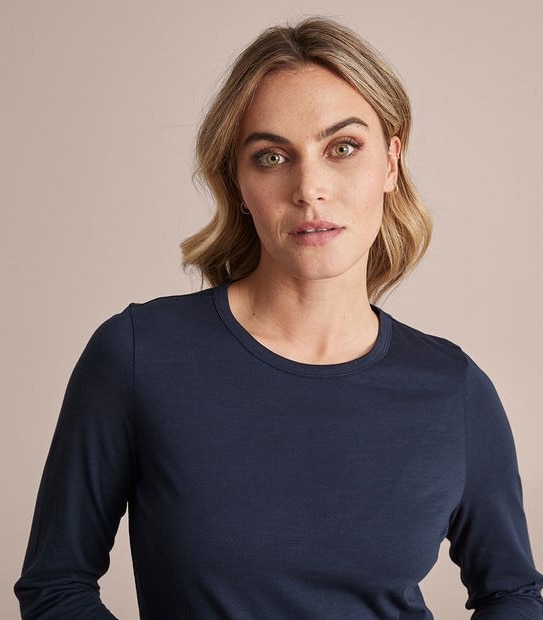 Australian Cotton Long Sleeve Slub TShirt Target Australia