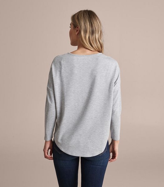 Drop Shoulder Scoop Neck Top