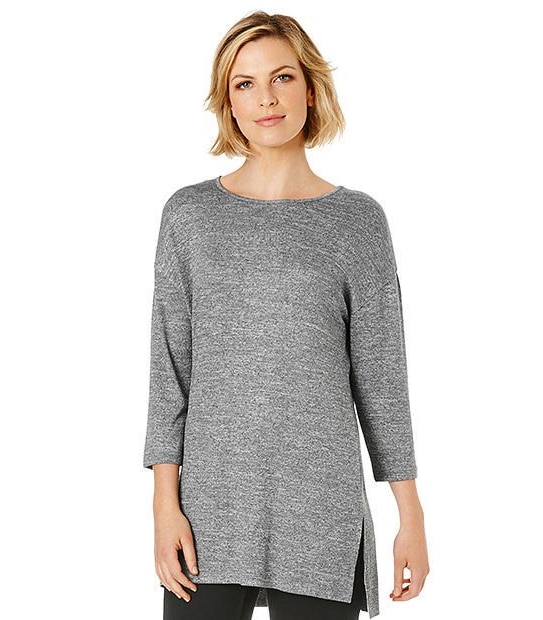 Side Split Tunic - Grey 1 of 5