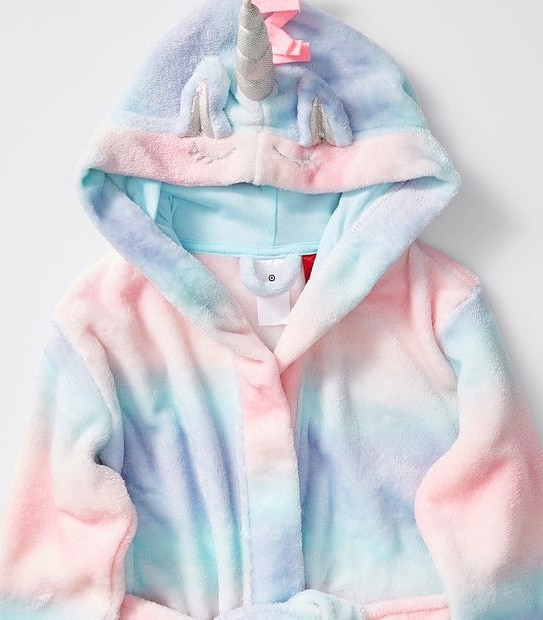 3D Unicorn Hooded Dressing Gown