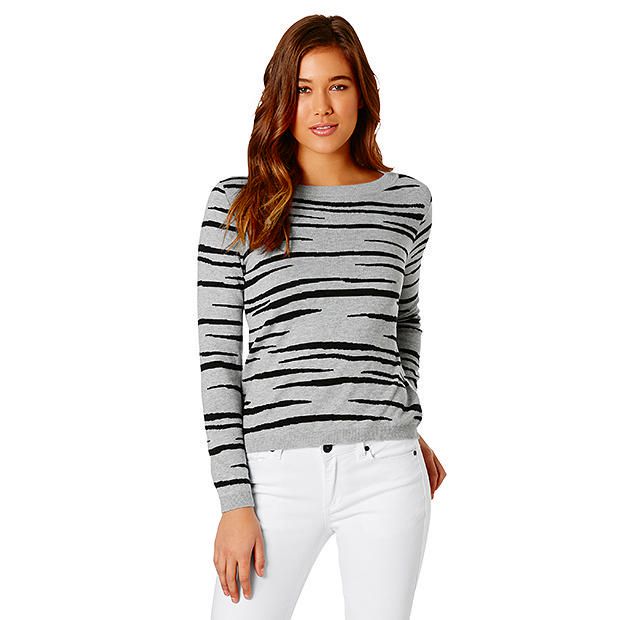 Lily Loves Tiger Print Knit Jumper 