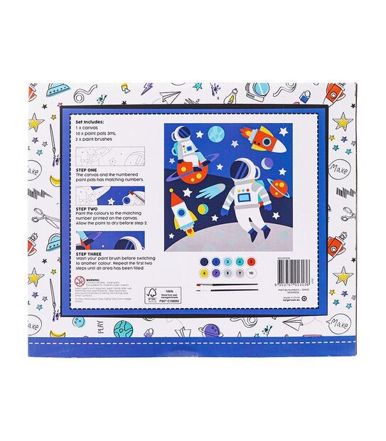 Space Keepsake Paint By Numbers Canvas
