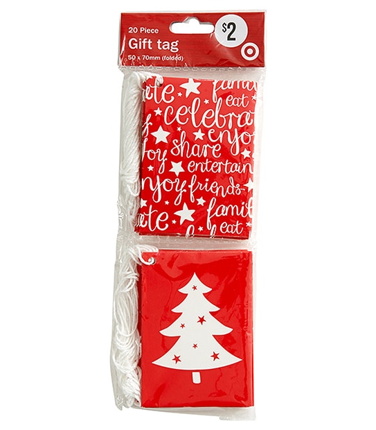 Target 20 Pack Gift Tags 5 x 7cm - Timeless
