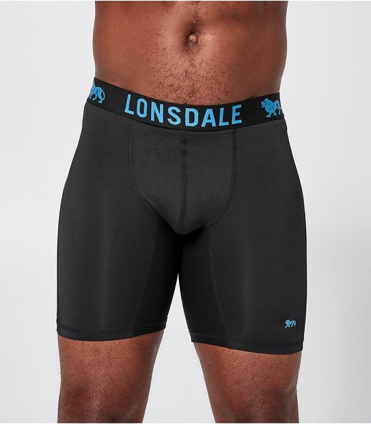 Lonsdale London 2 Pack Long Leg Sport Trunks