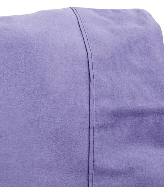 Flannelette Fitted Sheet + Pillowcase Pack - Purple