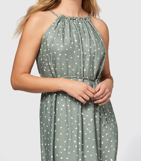 Halter Neck Maxi Dress