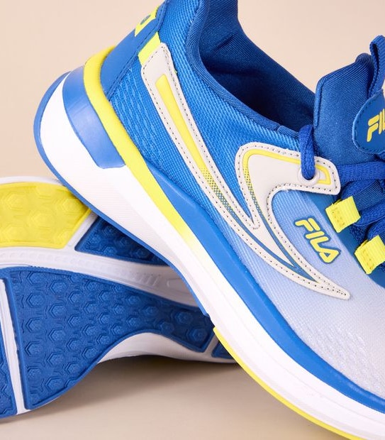 Fila Kids Senior Piacenza Sneakers - Blue/Grey