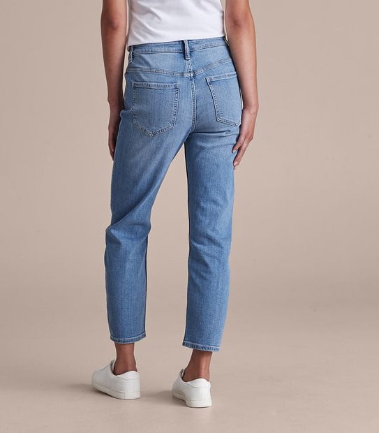 Alexa Straight High Rise Cropped Length Jeans 