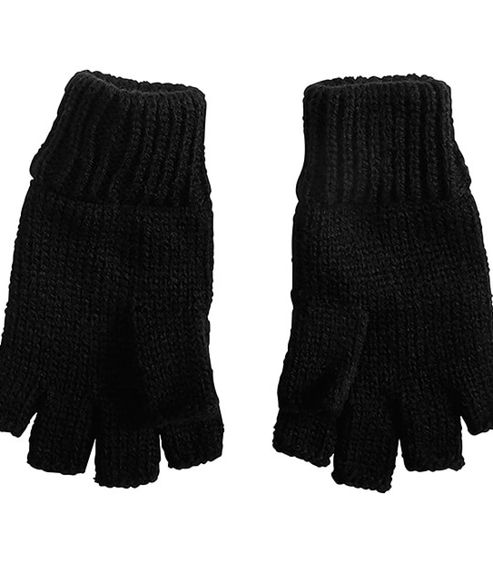 Basic Knitted Fingerless Gloves