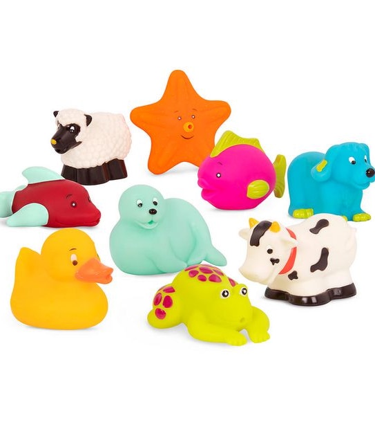 B. toys Squish & Splash 9 Bath Buddies