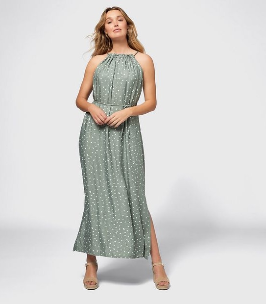 Halter Neck Maxi Dress