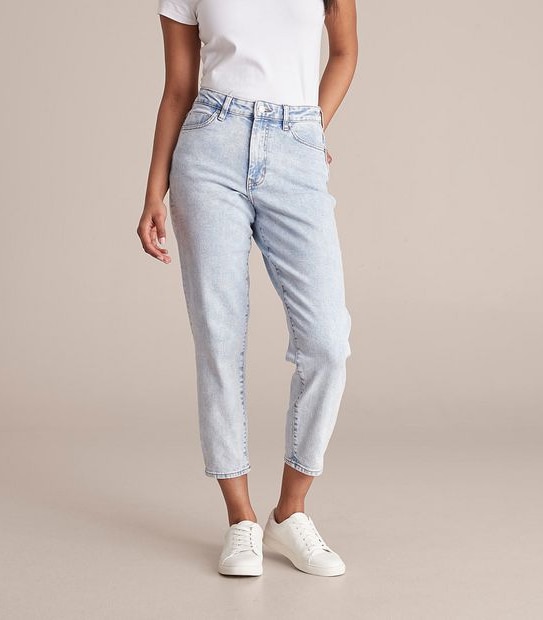 Harper High Rise Crop Length Barrel Leg Jeans