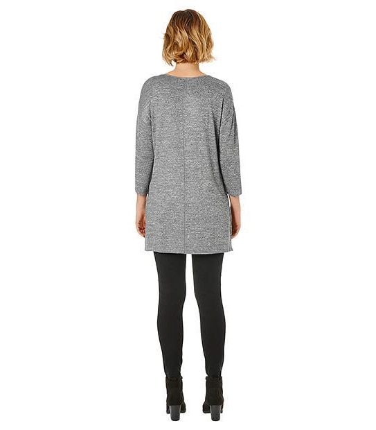 Side Split Tunic - Grey 2 of 5