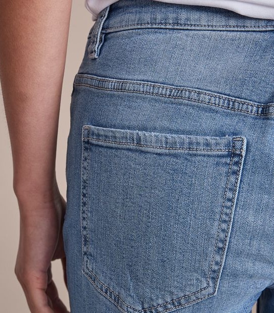 Alexa Straight High Rise Cropped Length Jeans 