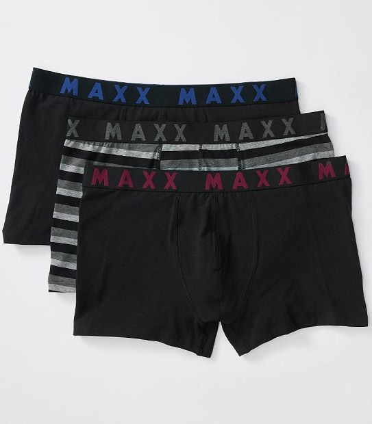 Maxx Plus 3 Pack Tunks  - Black Stripe
