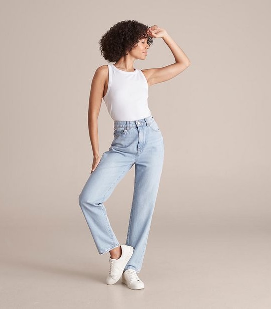 Lily Loves High Rise Straight Leg Jeans 2 of 5