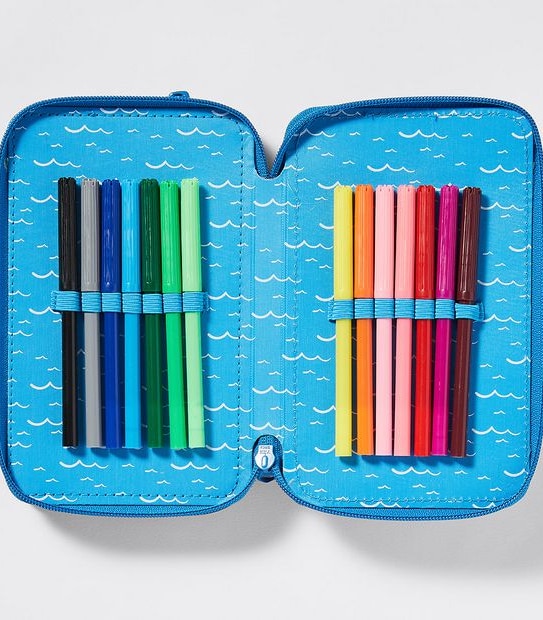 Shark Pencil Case Set