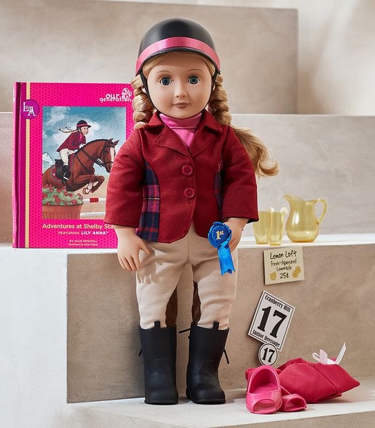 Our Generation Deluxe Lily Anna Doll – with Book