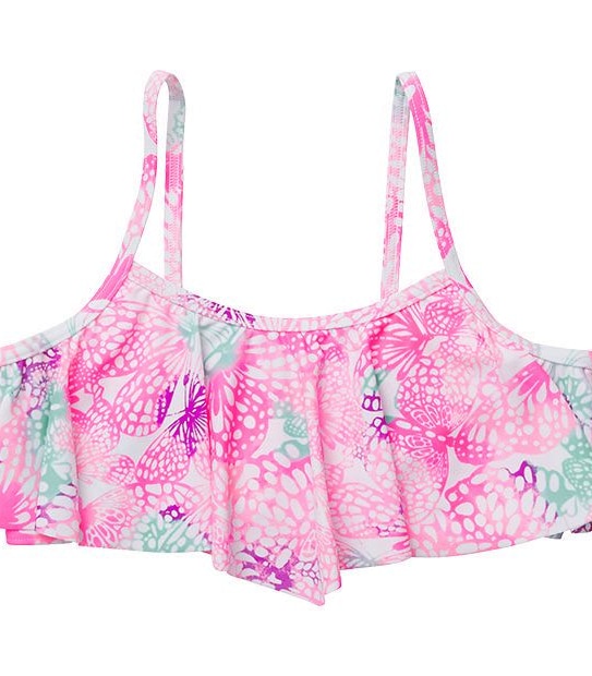 2 Piece Butterfly Frill Bikini Set